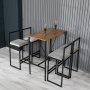 Atelier del Sofa Barski sto i stolice Nordic Cream - slika 2