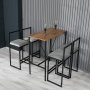 Atelier del Sofa Barski sto i stolice Nordic Grey - slika 2