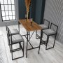 Atelier del Sofa Barski sto i stolice Nordic Grey - slika 1