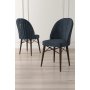 HANAH HOME Set 6 stolica Ritim Anthracite Brown - slika 2