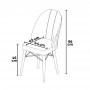 HANAH HOME Set 6 stolica Ritim Black Brown - slika 4