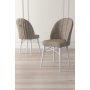 HANAH HOME Set 6 stolica Ritim Cappuccino White - slika 2