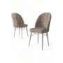 HANAH HOME Set 6 stolica Ritim Cappuccino White - slika 3