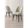 HANAH HOME Set 6 stolica Ritim Cream Black - slika 2