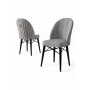 HANAH HOME Set 6 stolica Ritim Grey Black - slika 3