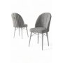 HANAH HOME Set 6 stolica Ritim Grey White - slika 3
