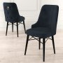 HANAH HOME Set 6 stolica Pare Anthracite Black - slika 2