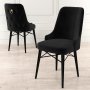 HANAH HOME Set 6 stolica Pare Black - slika 2