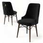 HANAH HOME Set 6 stolica Pare Black Brown - slika 3