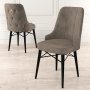 HANAH HOME Set 6 stolica Pare Cappuccino Black - slika 2