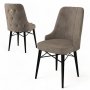 HANAH HOME Set 6 stolica Pare Cappuccino Black - slika 3
