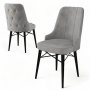 HANAH HOME Set 6 stolica Pare Grey Black - slika 3