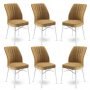 HANAH HOME Set 6 stolica Flex Cappuccino White - slika 1