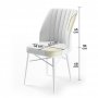 HANAH HOME Set 6 stolica Flex Cream Black - slika 2