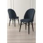 HANAH HOME Set 4 stolice Ritim Anthracite Black - slika 2