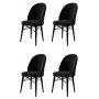 HANAH HOME Set 4 stolice Ritim Black - slika 1