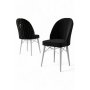 HANAH HOME Set 4 stolice Ritim Black White - slika 3