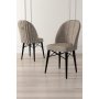 HANAH HOME Set 4 stolice Ritim Cappuccino Black - slika 2