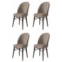 HANAH HOME Set 4 stolice Ritim Cappuccino Brown - slika 1