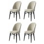 HANAH HOME Set 4 stolice Ritim Cream Black - slika 1