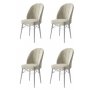 HANAH HOME Set 4 stolice Ritim Cream White - slika 1