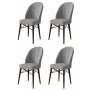 HANAH HOME Set 4 stolice Ritim Grey Brown - slika 1