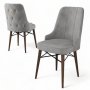 HANAH HOME Set 4 stolice Pare Grey Brown - slika 3