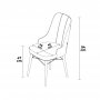 HANAH HOME Set 4 stolice Pare Grey White - slika 4