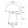 BBLINK Vesta 652 Stona lampa bela - slika 4
