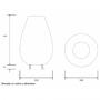 BBLINK Luna 289 Podna lampa - slika 4