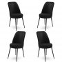 HANAH HOME Set 4 stolice Dexa Black - slika 1