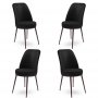 HANAH HOME Set 4 stolice Dexa Black Brown - slika 1