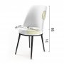 HANAH HOME Set 4 stolice Dexa Cream White - slika 2