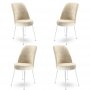 HANAH HOME Set 4 stolice Dexa Cream White - slika 1