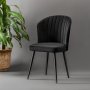HANAH HOME Set 2 stolice Rubi Black - slika 1