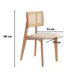 HANAH HOME Stolica Zeus 45 Oak - slika 5