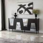 HANAH HOME Komoda Venice Black Fume - slika 2