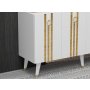 HANAH HOME Komoda Isil White Gold - slika 4