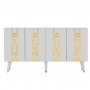 HANAH HOME Komoda Isil White Gold - slika 5