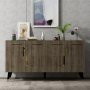 HANAH HOME Komoda Moda Walnut Gold - slika 1