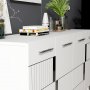 HANAH HOME Komoda Moda White Silver - slika 3