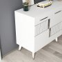 HANAH HOME Komoda Moda White Silver - slika 4