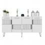 HANAH HOME Komoda Moda White Silver - slika 5