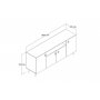 HANAH HOME Komoda KSL0202 - slika 4