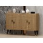 HANAH HOME Komoda Ahart Sapphire Oak Gold - slika 2