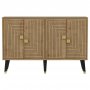 HANAH HOME Komoda Ahart Sapphire Oak Gold - slika 3