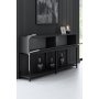 HANAH HOME Komoda Lord Anthracite Black - slika 2