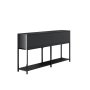 HANAH HOME Komoda Lord Anthracite Black - slika 3