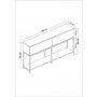 HANAH HOME Komoda Lord Anthracite Black - slika 4