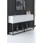 HANAH HOME Komoda Lord Black White - slika 1